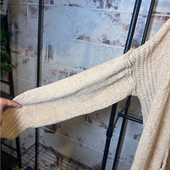 Ultra Flirt Cozy Tan Cardigan - Picture 5 of 10
